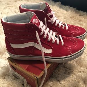 Vans Red Sk8-Hi Shoes